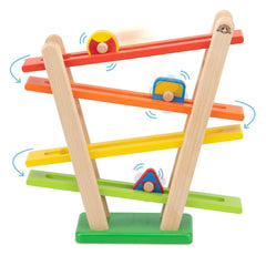Pista de curse din lemn cu rotite, Wonderworld - Publisol.ro