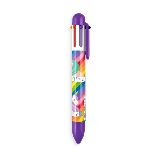 Pix multicolor cu 6 culori si mecanism retractabil Unicorni - Ooly