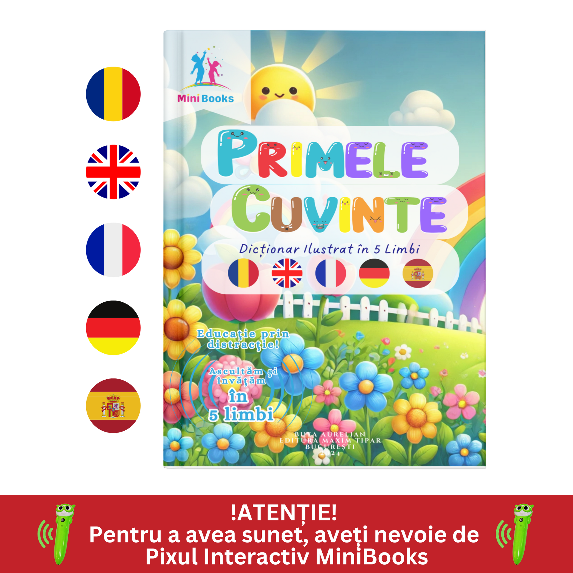 Pixul Vorbitor MiniBooks – Magia Sunetelor - Publisol.ro
