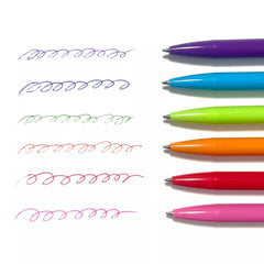 Pixuri colorate retractabile Bright Writers - set de 6 - Ooly