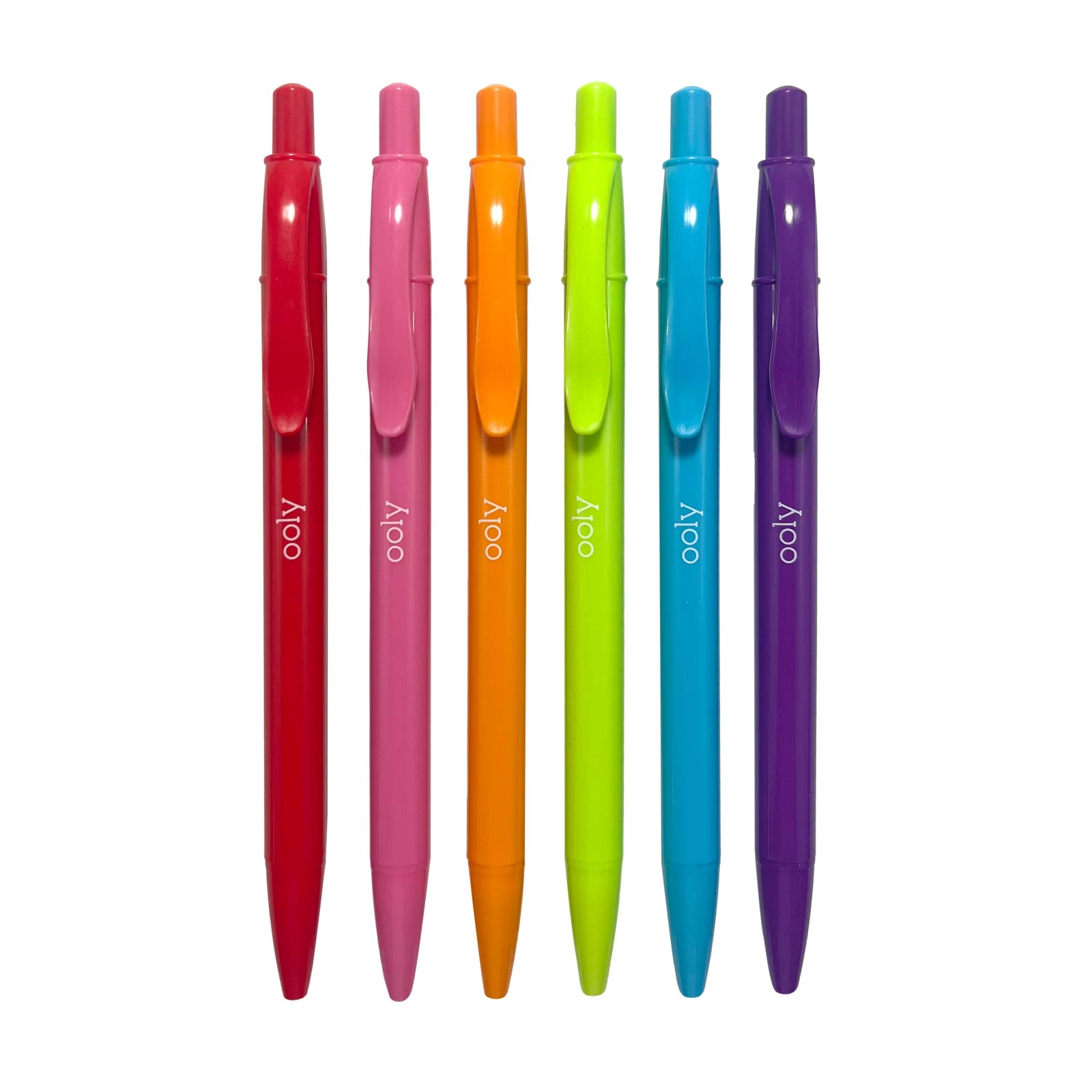 Pixuri colorate retractabile Bright Writers - set de 6 - Ooly - Publisol.ro