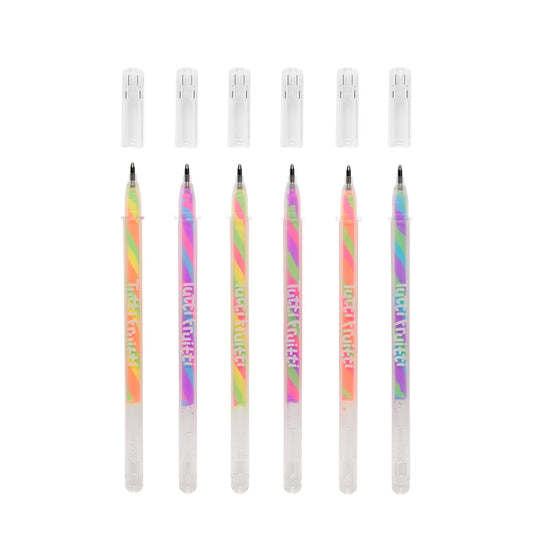 Pixuri cu gel colorate parfumate Tutti Fruitti - Set de 6 - Ooly