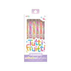 Pixuri cu gel colorate parfumate Tutti Fruitti - Set de 6 - Ooly - Publisol.ro