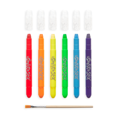 Creioane acuarela cu gel, Smooth Stix, set 6 culori - Ooly