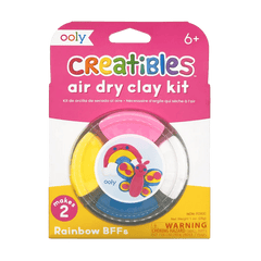 Plastilina cu uscare la aer - Rainbow, Creatibles, set DIY 4 culori - Ooly - Publisol.ro