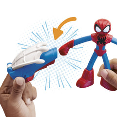 Play-doh marvel figurina flexibila cu accesorii spider man 10cm , Hasbro - Publisol.ro