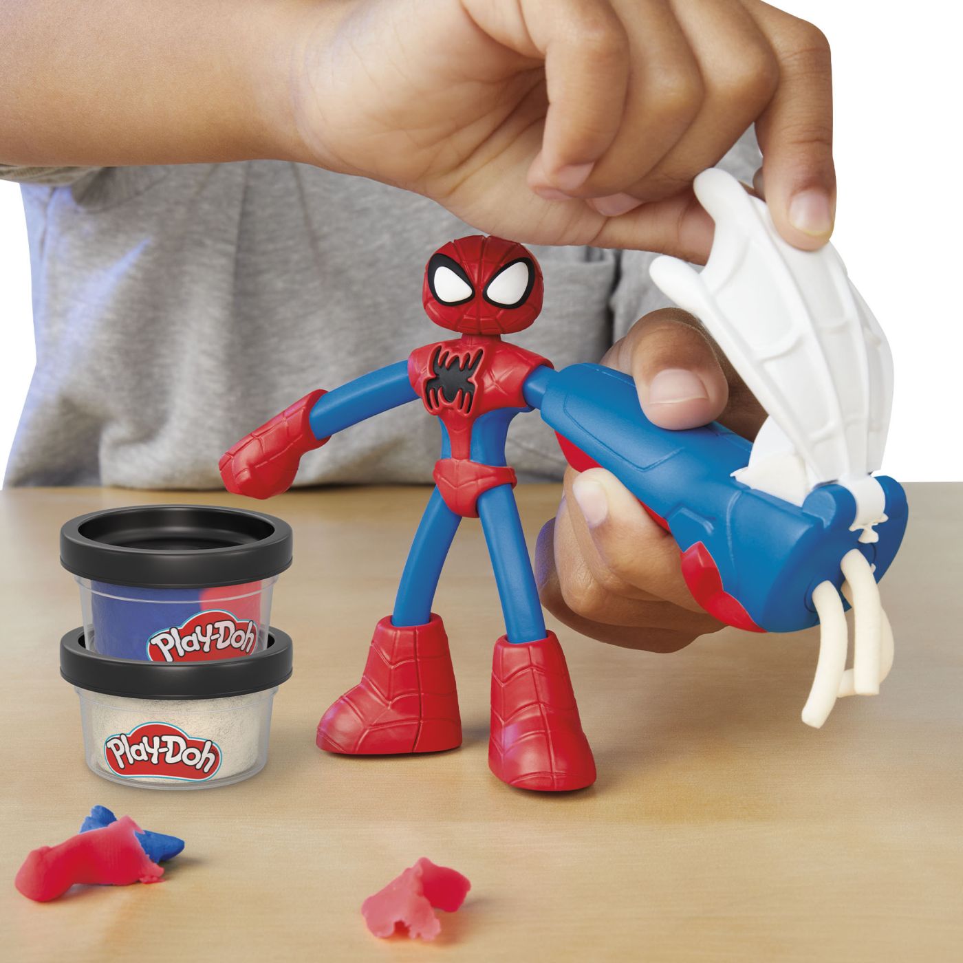 Play-doh marvel figurina flexibila cu accesorii spider man 10cm , Hasbro - Publisol.ro