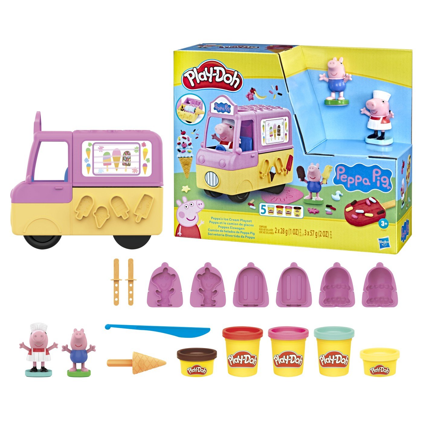 Play doh peppa pig si masina de inghetata, Hasbro - Publisol.ro