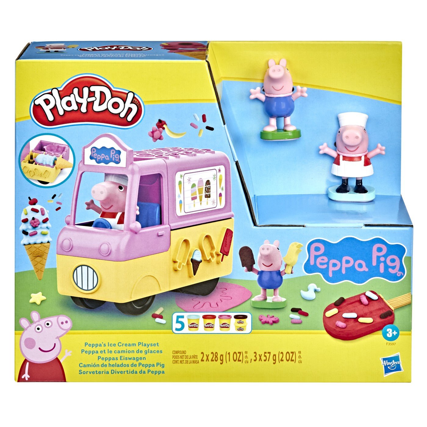 Play doh peppa pig si masina de inghetata, Hasbro - Publisol.ro