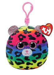 Plus breloc ty 8.5cm squishy beanies leopard dotty , TY - Publisol.ro