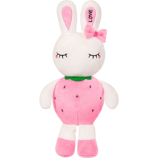 Plus iepuras capsuna roz 30cm, PLUSURI STIP - Publisol.ro