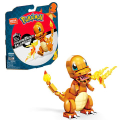 Pokemon mega construx set de constructie charmander salameche 180 piese, Mattel - Publisol.ro