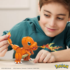 Pokemon mega construx set de constructie charmander salameche 180 piese, Mattel - Publisol.ro