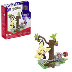Pokemon mega set de constructie forajele forestiere ale lui pichu, Mattel - Publisol.ro
