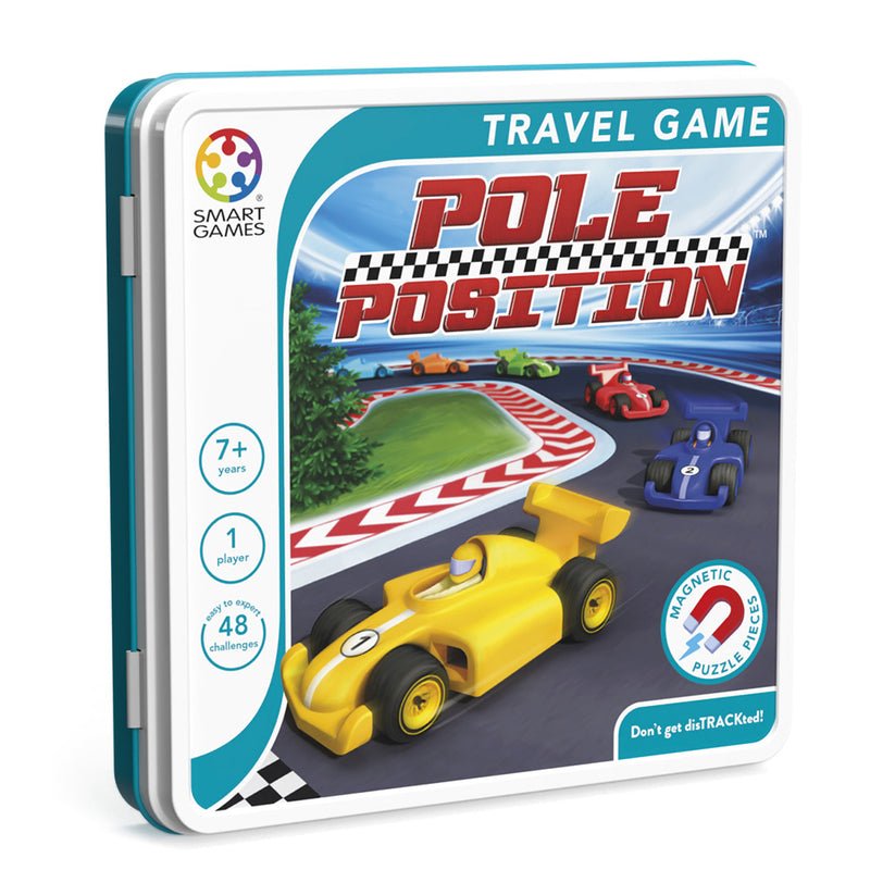 Pole Position, joc de logica cu 48 de provocari, 7+ ani, editie internationala, Smart Games - Publisol.ro