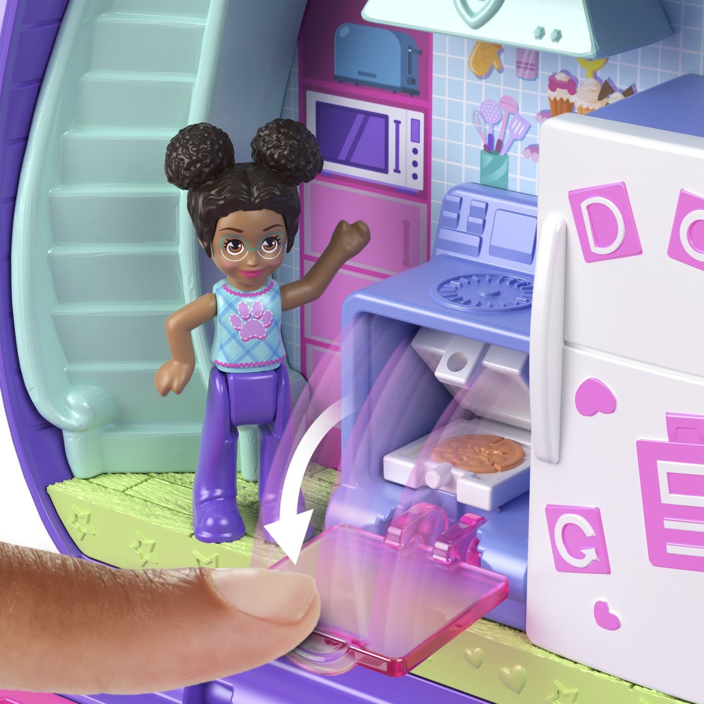 Polly pocket set gentuta animalut catelus in pijama cu accesorii - Publisol.ro
