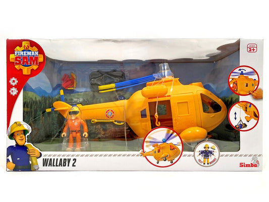Pompierul sam elicpoterul wallaby ii cu figurina tom, Simba - Publisol.ro