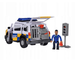 Pompierul sam masina de politie cu figurina malcom, Simba - Publisol.ro