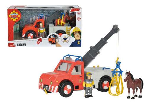 Pompierul sam vehicul phoenix si figurina sam, Simba - Publisol.ro