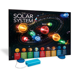 Poster Luminos 3D cu Sistemul Solar KidzLabs - 4M