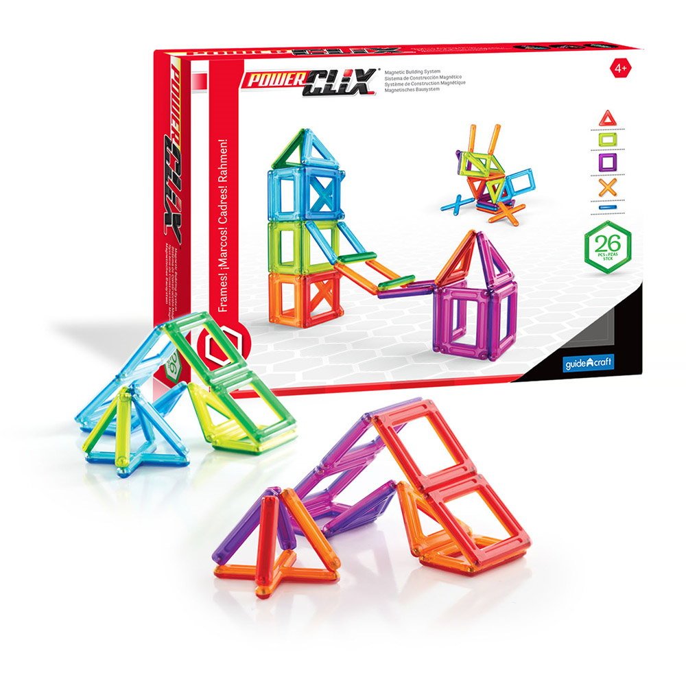 PowerClix Frames, set magnetic, 26 piese, Guidecraft - Publisol.ro