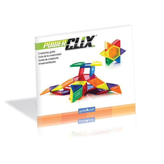 PowerClix Solids, set magnetic, 44 piese, Guidecraft - Publisol.ro