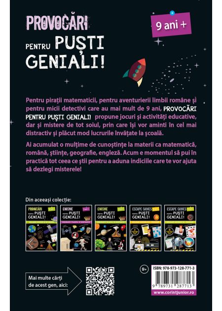 Provocări pentru puști geniali – 9 ani - Publisol.ro