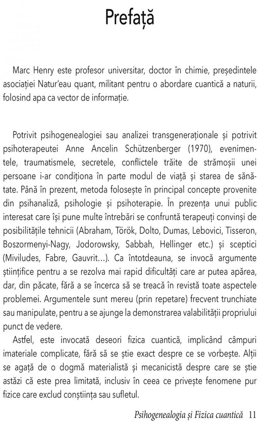 Psihogenealogia si Fizica cuantica, de Annie Tranvouez, Marc Henry