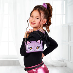 Purse pets rainbow lights gentuta interactiva purdy purrfect, Spin Master - Publisol.ro