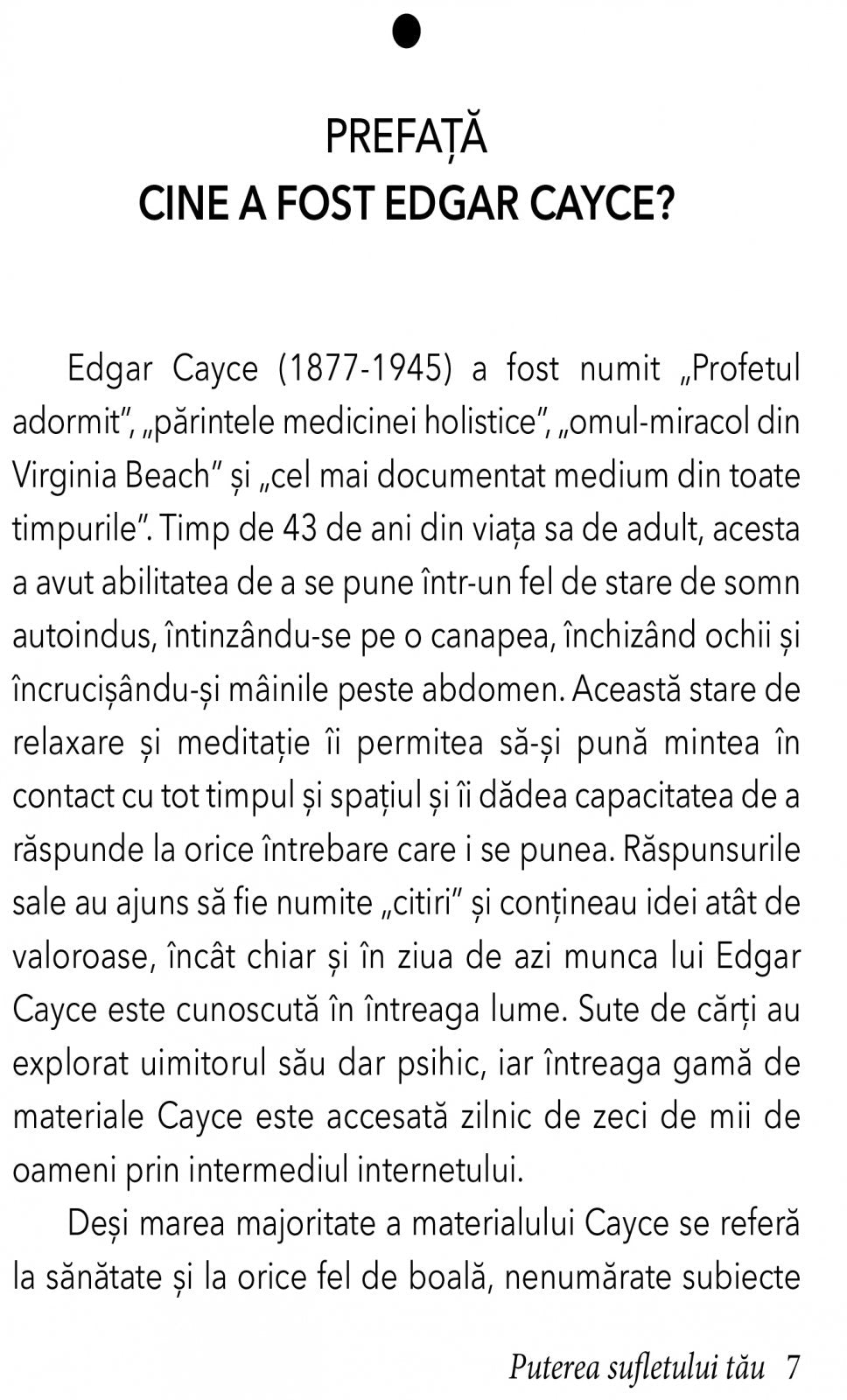 Puterea Sufletului tau, de Edgar Cayce - Publisol.ro