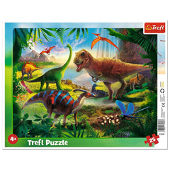Puzzle 25 plansa dinozauri, Trefl - Publisol.ro