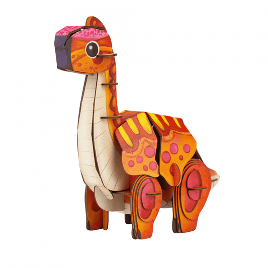 Puzzle 3D cu sunete - Brachiosaurus, Build n Sound - mierEdu - Publisol.ro