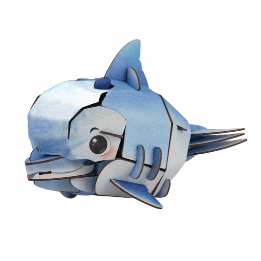 Puzzle 3D cu sunete - Delfin, Build n Sound - mierEdu - Publisol.ro