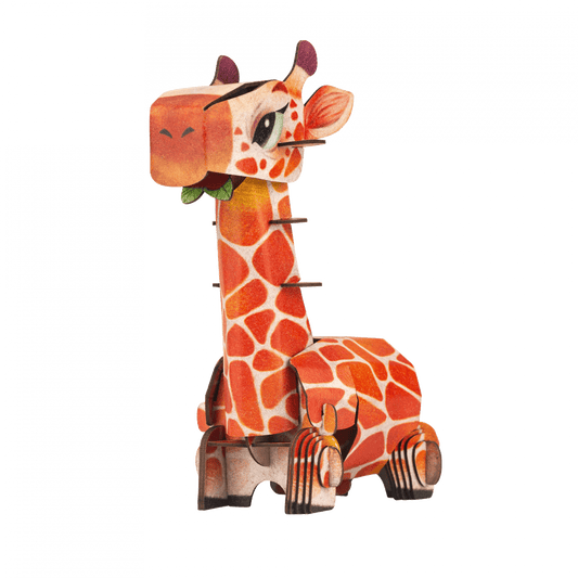 Puzzle 3D cu sunete - Girafa, Build n Sound - mierEdu - Publisol.ro