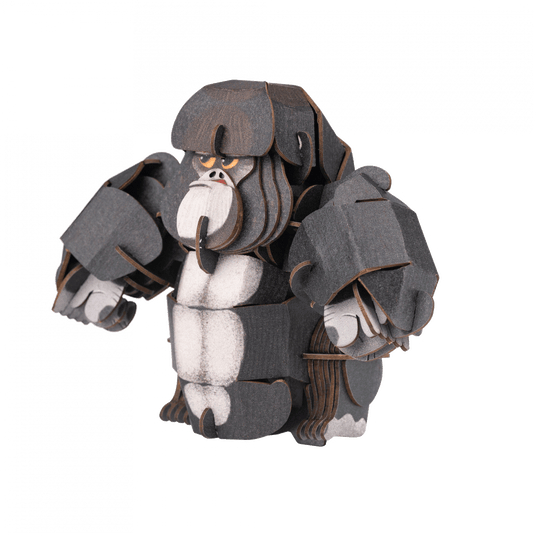 Puzzle 3D cu sunete - Gorila, Build n Sound - mierEdu - Publisol.ro