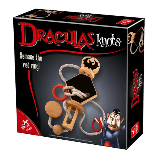 Puzzle 3D Dracula’s Knots 3 - Joc de logica cu piese din lemn, D - Toys - Publisol.ro