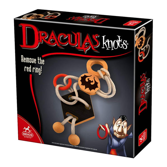Puzzle 3D Dracula’s Knots 4: joc de logica cu piese din lemn, D - Toys - Publisol.ro
