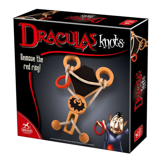 Puzzle 3D Dracula’s Knots 5 : joc de logica cu piese din lemn, D - Toys - Publisol.ro
