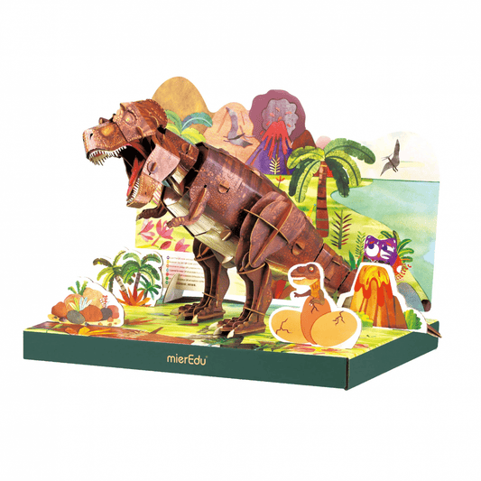 Puzzle 3D reglabil - TYRANNOSAURUS REX (deluxe) - mierEdu - Publisol.ro