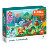 Puzzle 60 de piese, Animalele din Padurea Minunata, Dodo Toys - Publisol.ro