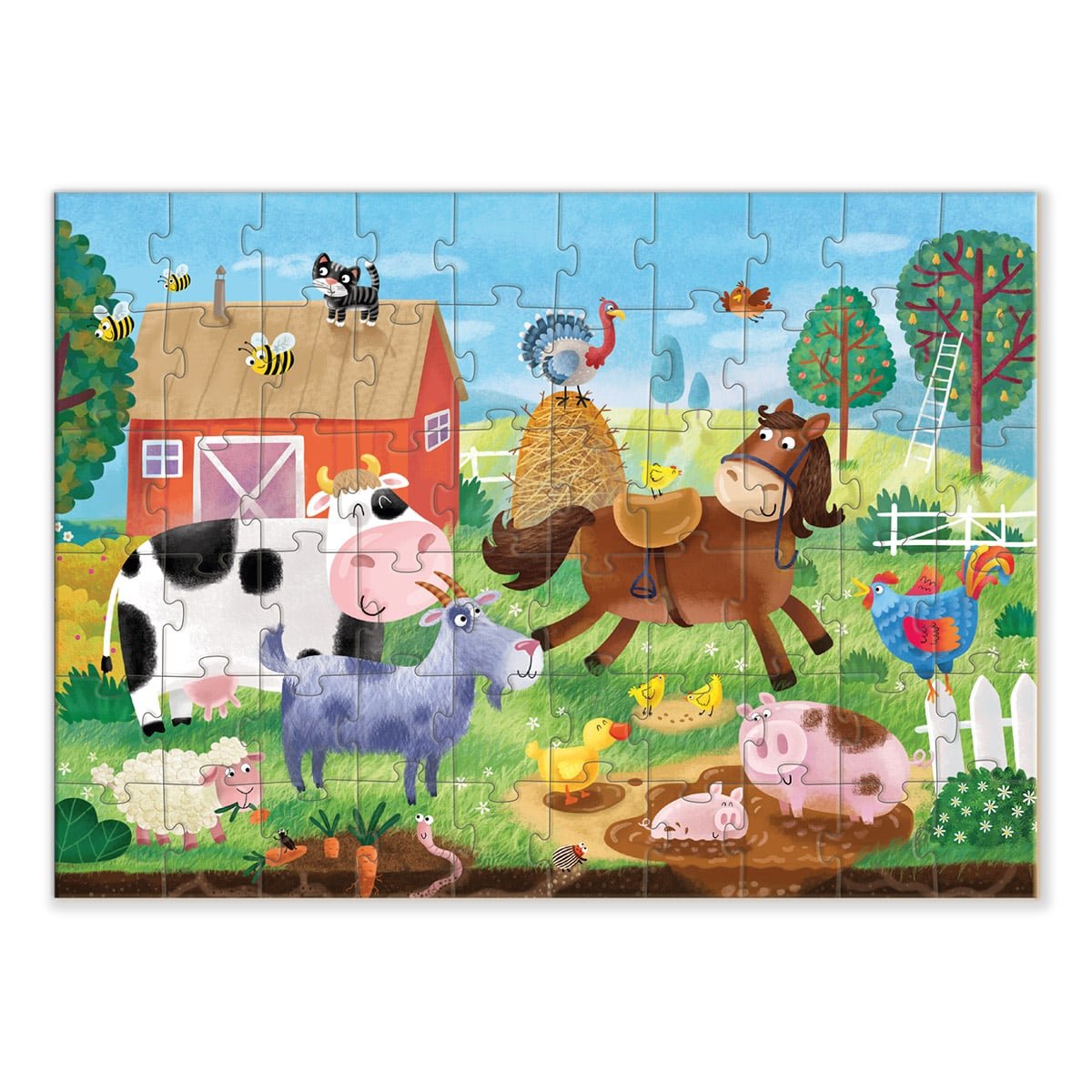 Puzzle 60 de piese, Aventuri la ferma, Dodo Toys - Publisol.ro