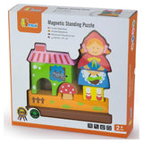 Puzzle blocuri magnetice Scufita Rosie, Viga Toys - Publisol.ro