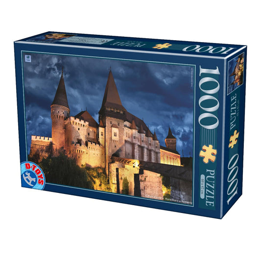 Puzzle Castelul Corvinilor Hunedoara noaptea - Puzzle adulti 1000 piese - Imagini din Romania, D - Toys - Publisol.ro