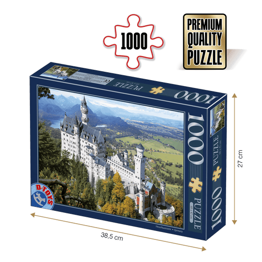 Puzzle Castelul Neuschwanstein - Puzzle adulti 1000 piese - Locuri Celebre, D - Toys - Publisol.ro