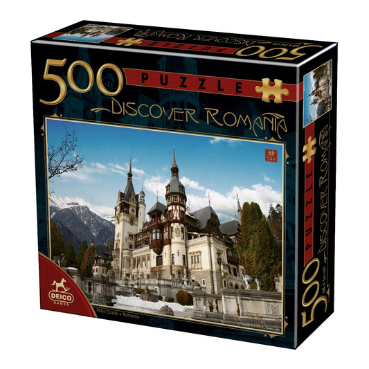 Puzzle Castelul Peles - puzzle 500 piese - Discover Romania, D - Toys - Publisol.ro