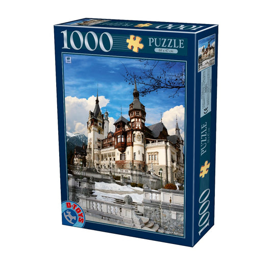 Puzzle Castelul Peles ziua - Puzzle adulti 1000 piese - Imagini din Romania, D - Toys - Publisol.ro