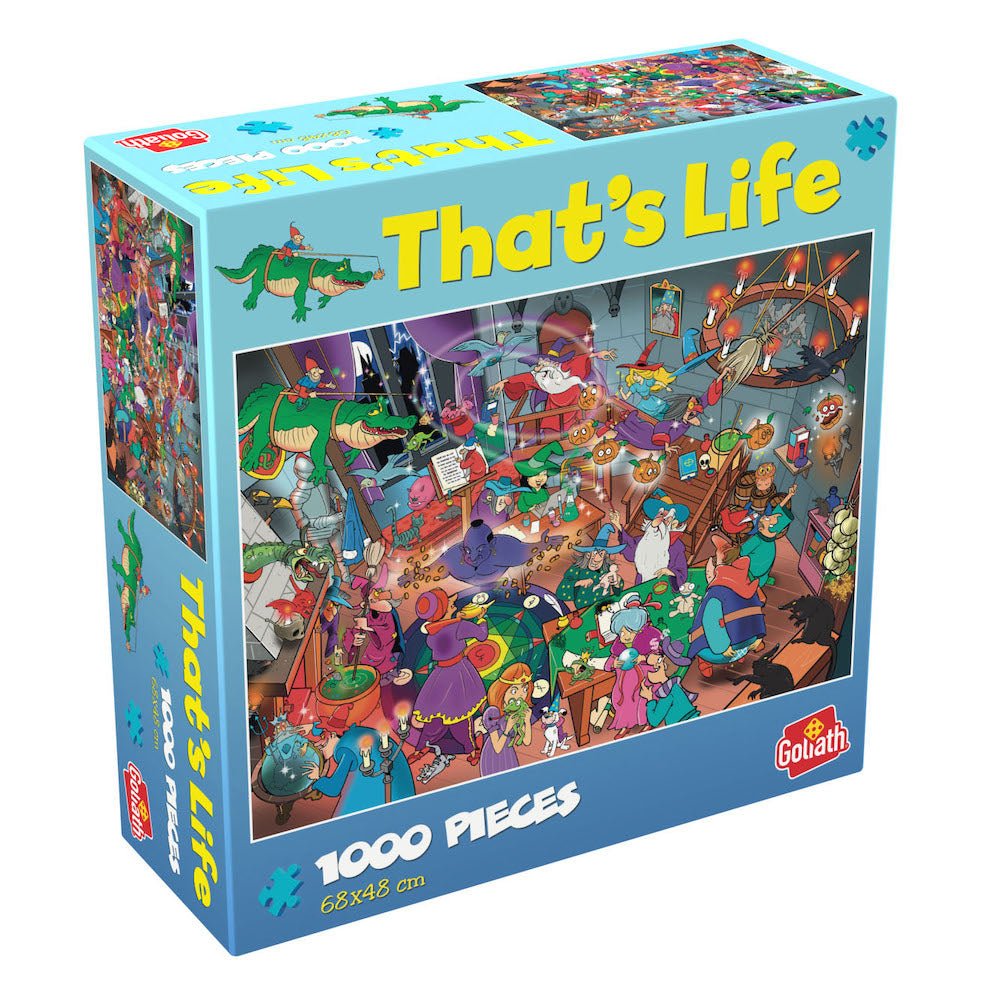 Puzzle Cauta si Gaseste - La scoala de magie si vrajitorie, 1000 piese, Goliath - Publisol.ro