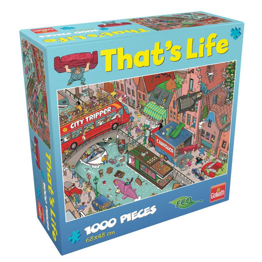 Puzzle Cauta si Gaseste - Mare haos in oras, 1000 piese, Editia II, Goliath - Publisol.ro