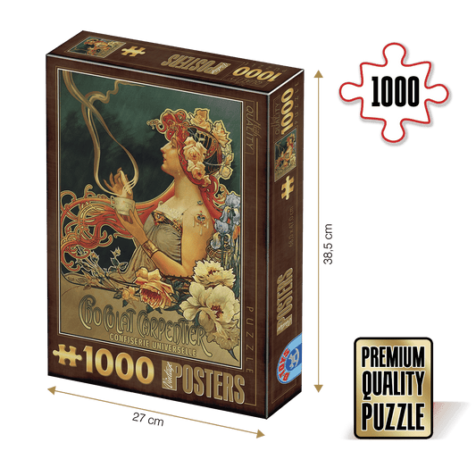 Puzzle Chocolat Carpentier - Puzzle adulti 1000 piese - Vintage Poster, D - Toys - Publisol.ro