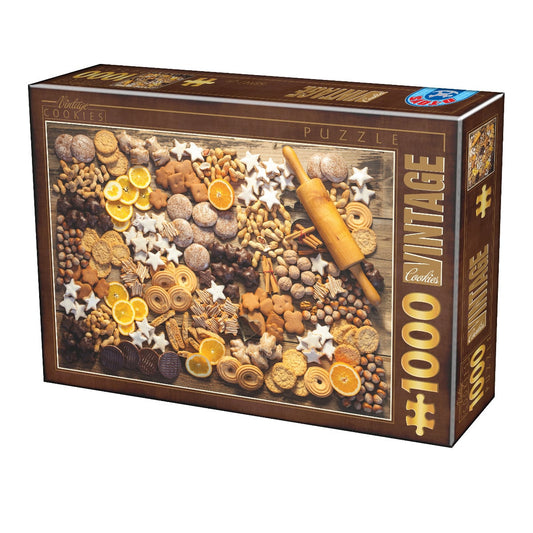 Puzzle Christmas Cookies - Vintage - Puzzle adulti 1000 piese, D - Toys - Publisol.ro